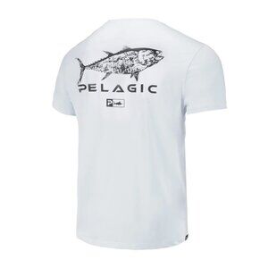 Pelagic Premium UV T-Shirt - White/Black - Large